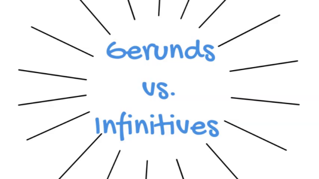 Gerundios vs infinitivos en inglés en menos de 5 minutos