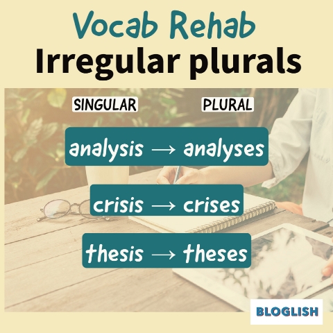 Irregular plurals in English