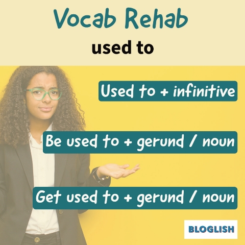 used to, be used to, get used to explained