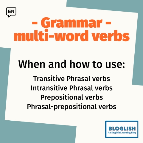 English Grammar: Multi-word verbs