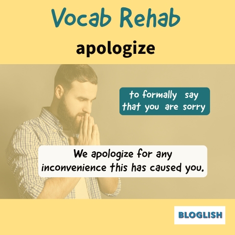 English Vocabulary: Apologize