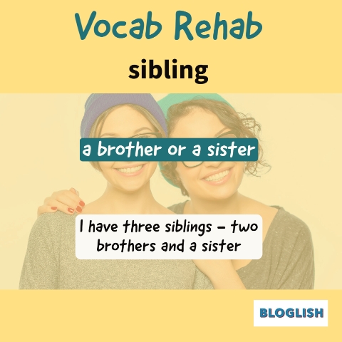 English Vocabulary: Sibling