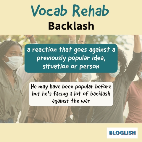 English Vocabulary: Backlash