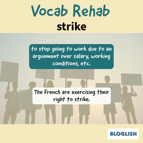 English Vocabulary: Strike