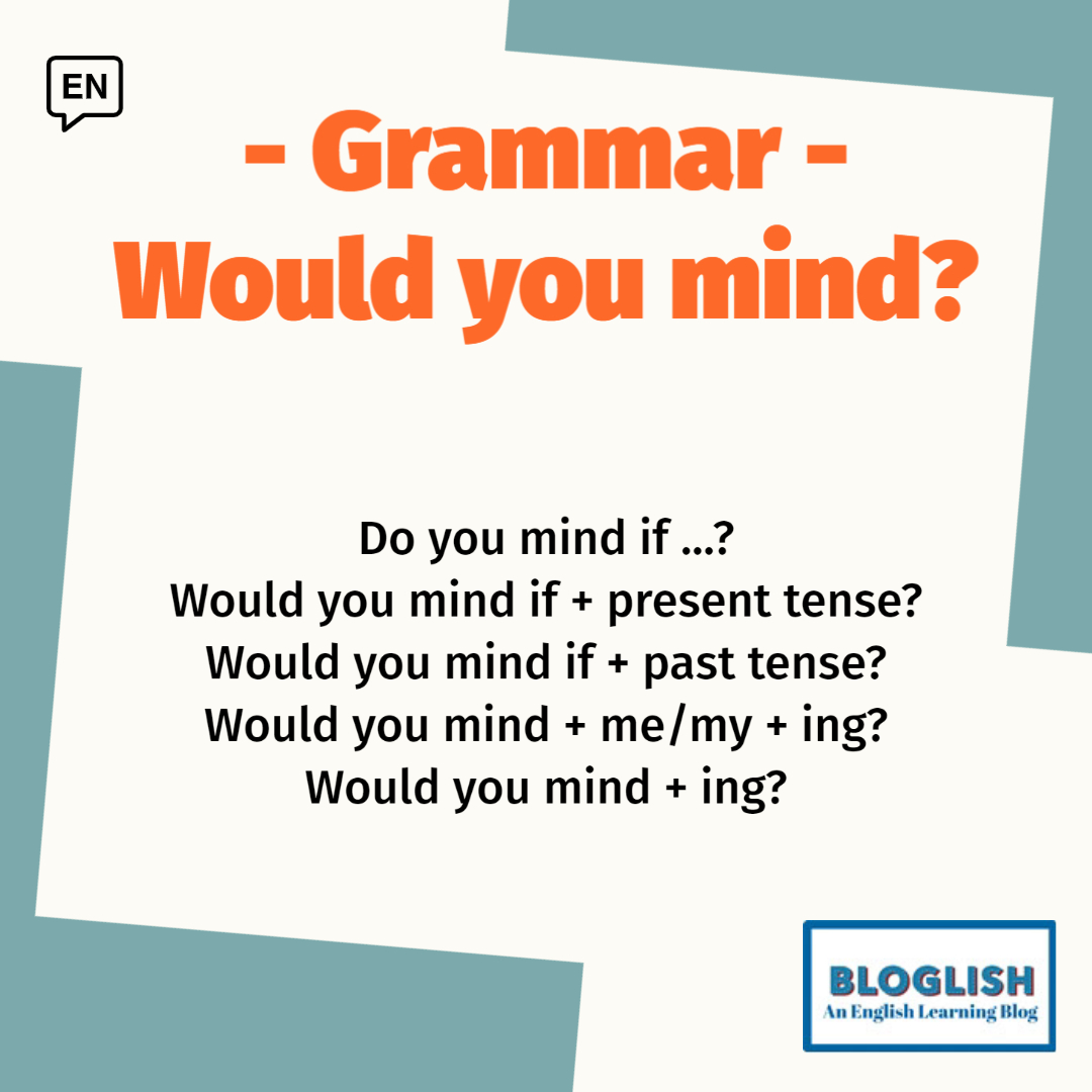 Would you mind?