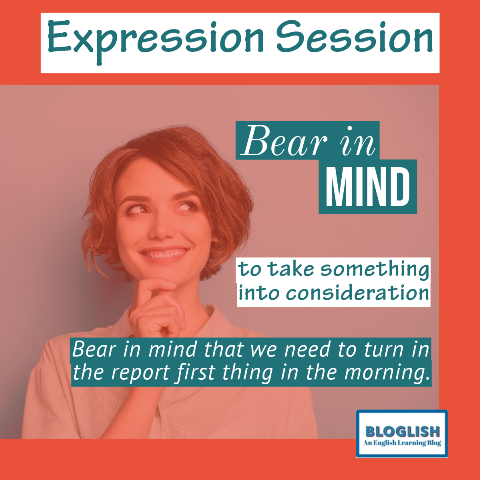English Expression: Bear in mind