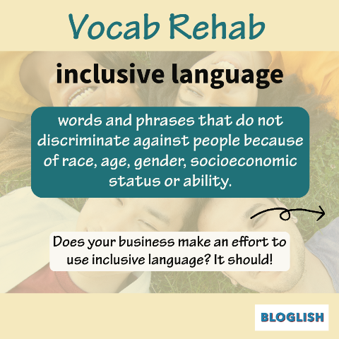 English: Inclusive language