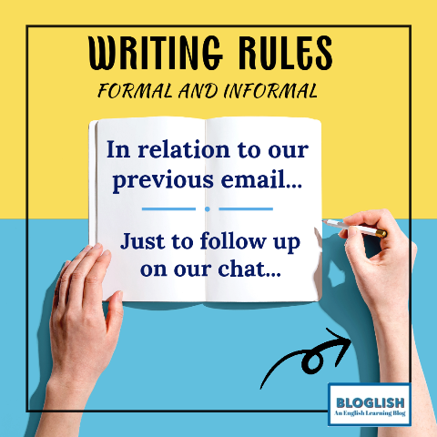 English writing: Formal and informal
