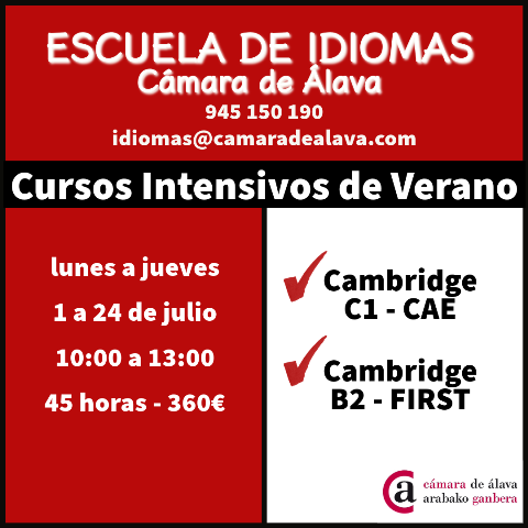 Cursos intensivos inglés B2 C1