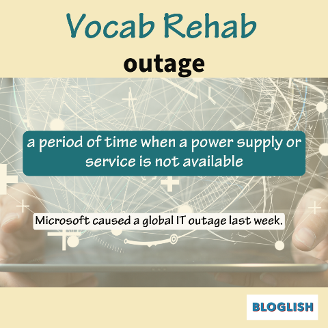 English Vocabulary: outage
