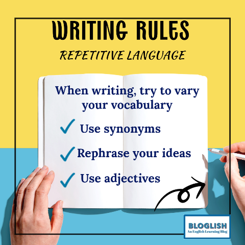 Exam Writing: Repetitive language