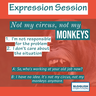 Not my circus, not my monkeys