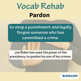 English Vocabulary: Pardon