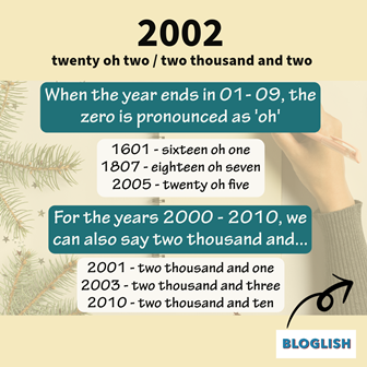 saying the date from 01 to 09