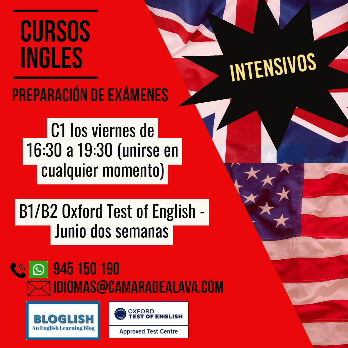 Cursos inglés intensivos