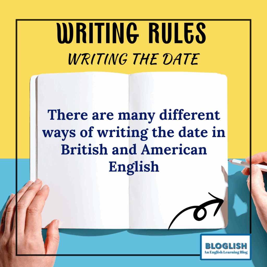 Writing the date in English